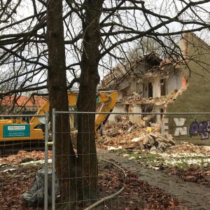 Abrissarbeiten Krachtstraße