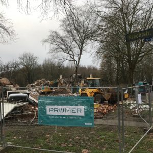 Abrissarbeiten Krachtstraße