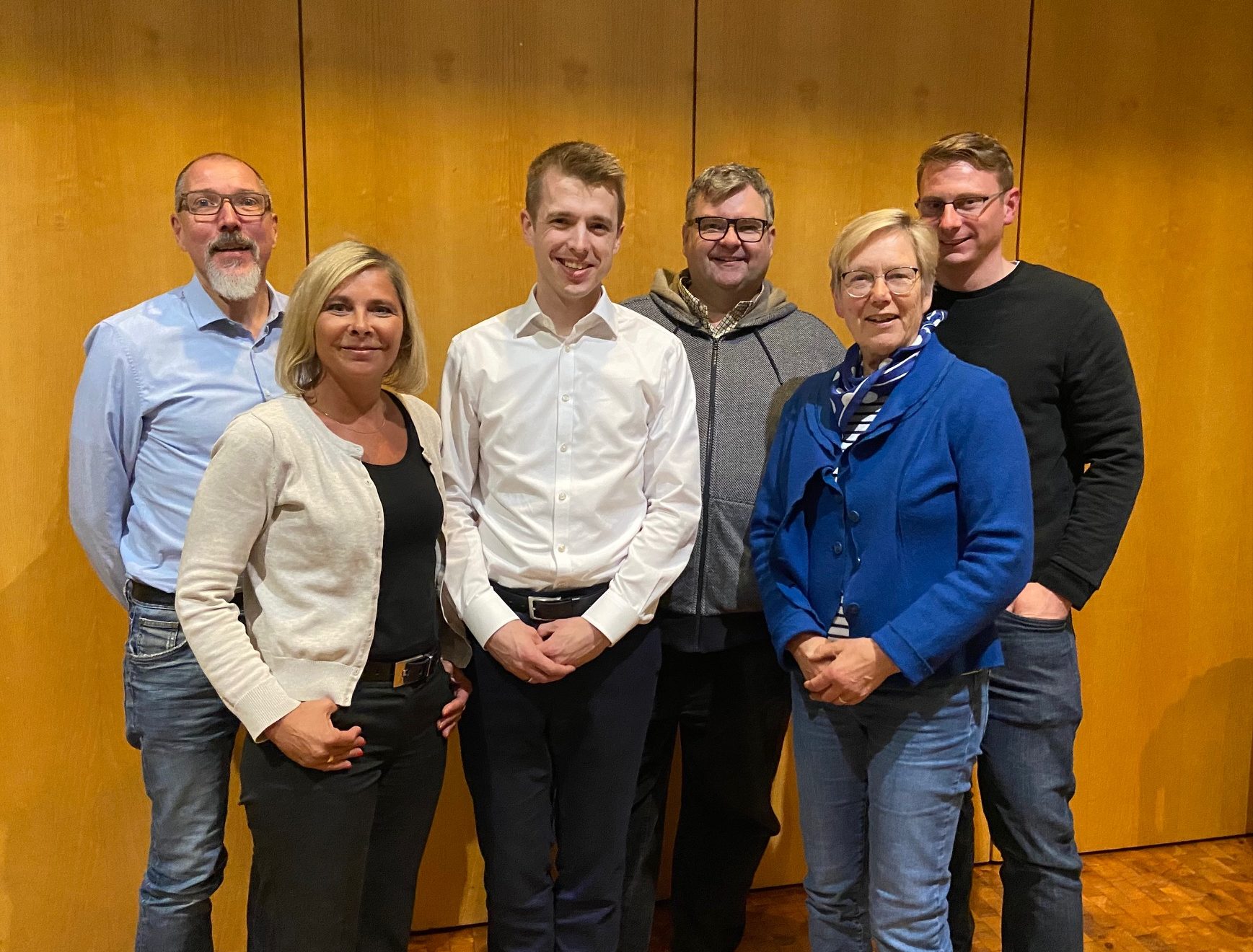 Von links nach rechts: Fred Marquardt, Andrea Busche, Jonathan Ströttchen, Jörg Czwikla, Beate Scheffler und Björn Backhaus